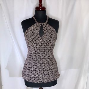 Michael Kors Sleeveless Blouse Hidden Side Zip